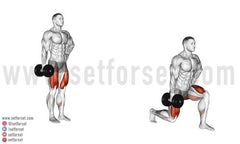 leg workout with dumbbells