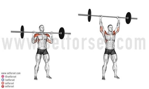 overhead press for side delts