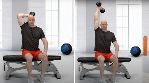 Triceps workout at Home with dumbbells